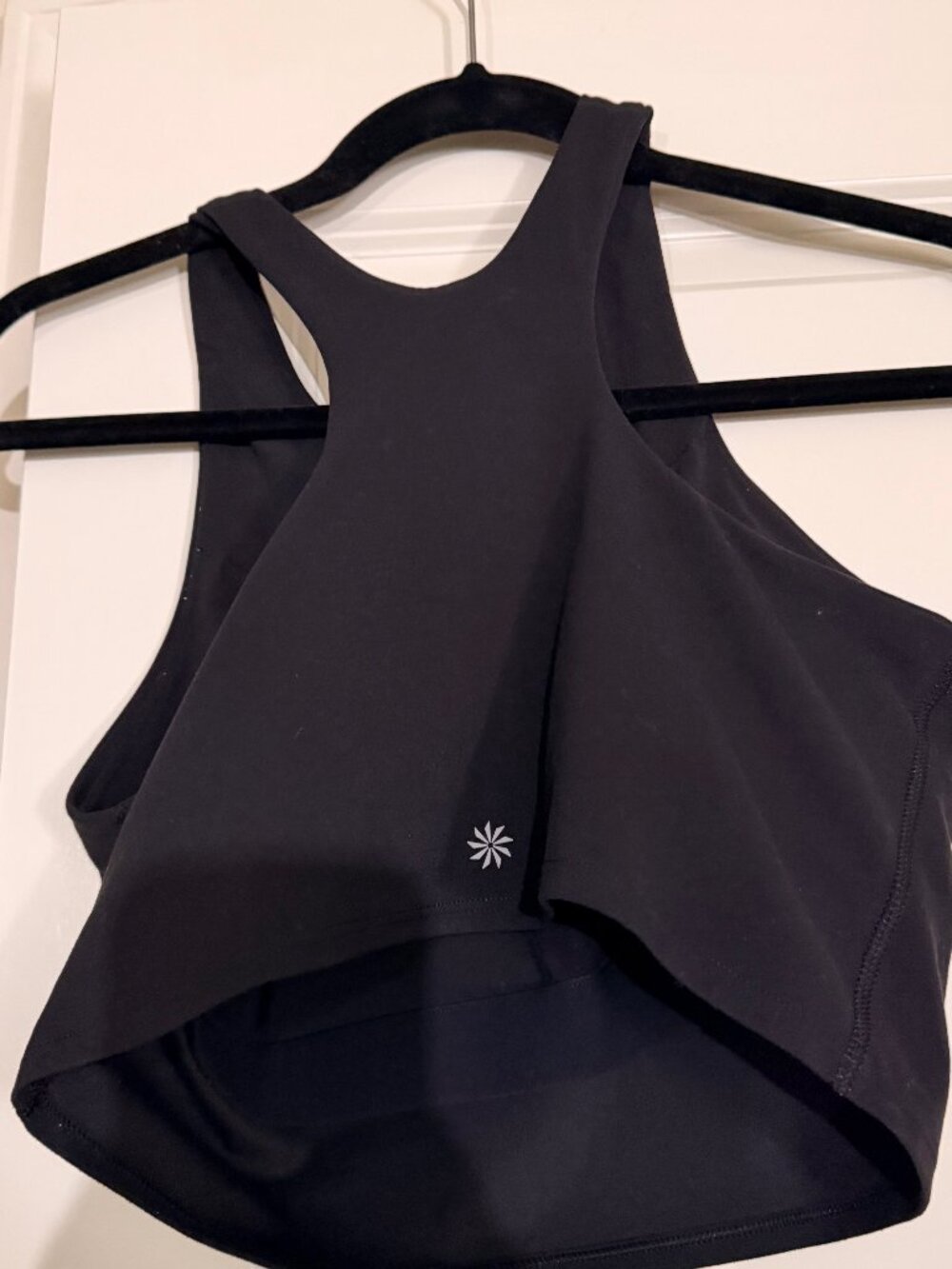 Athleta Size Medium high neck cropped tank top - Picture 2 of 3